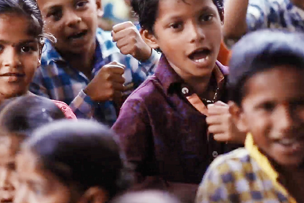 children singing